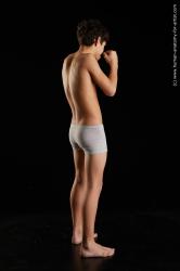 Underwear Man White Sitting poses - simple Average Short Black Sitting poses - ALL Standard Photoshoot  Academic